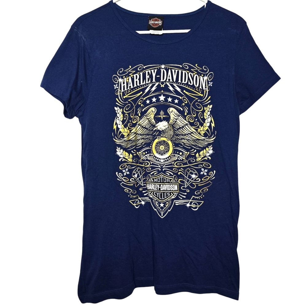 Harley Davidson Graphic T Shirt - Women's Large - Bahamas